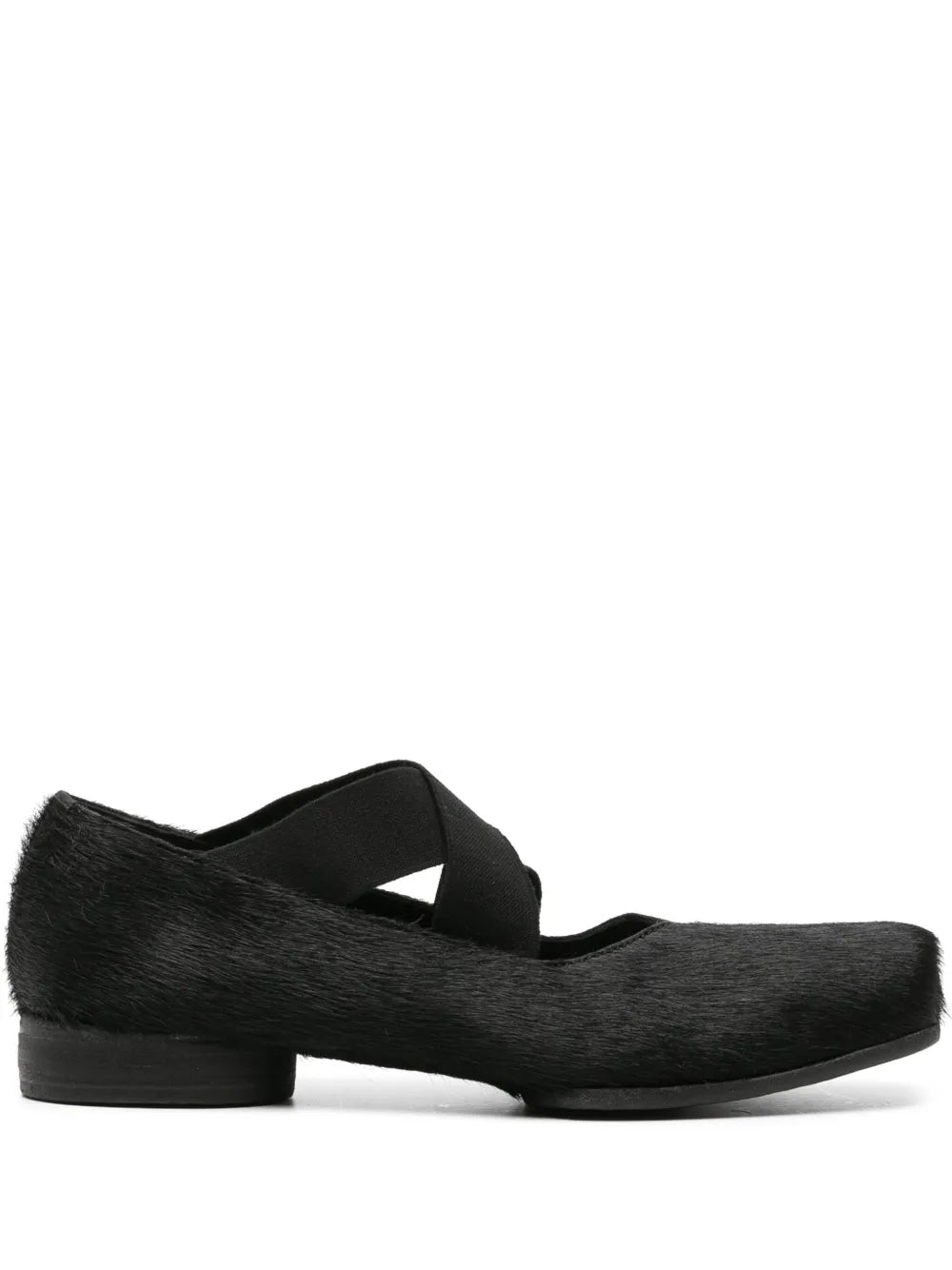 Uma Wang brushed-effect leather ballerina shoes
