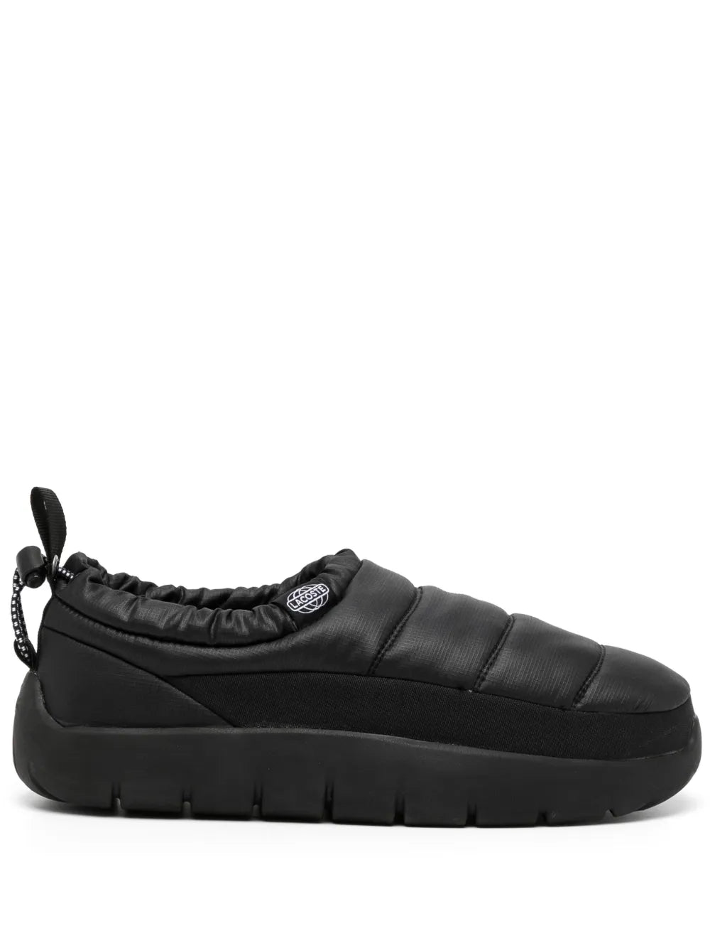 Lacoste Serve padded-design slippers