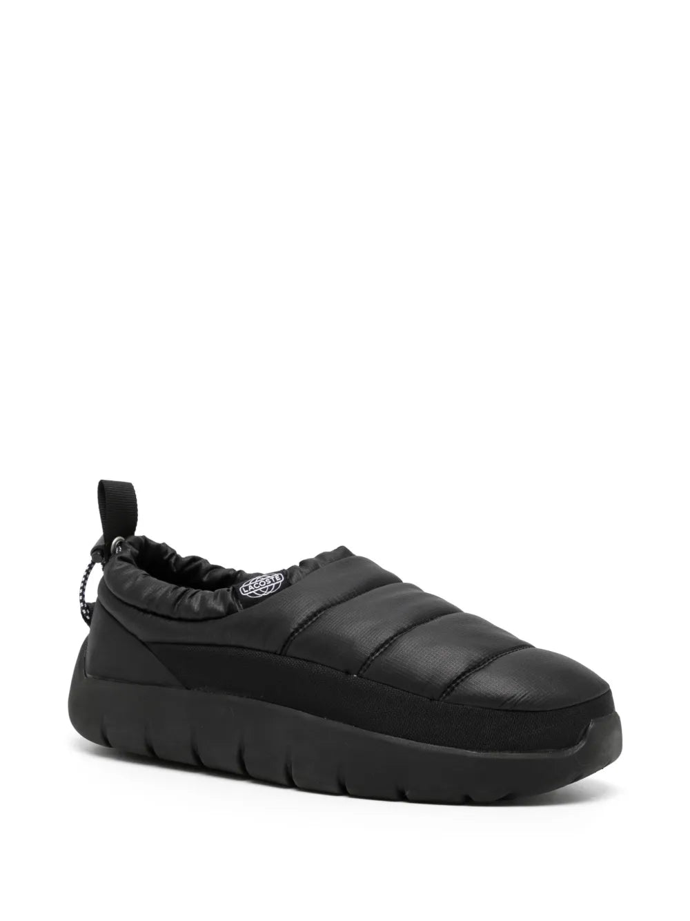 Lacoste Serve padded-design slippers