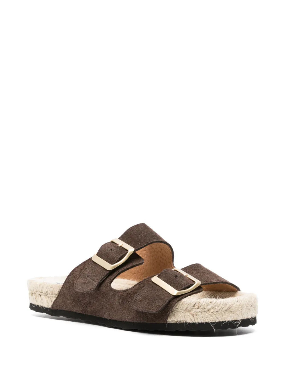 Manebi double-buckle flat espadrilles