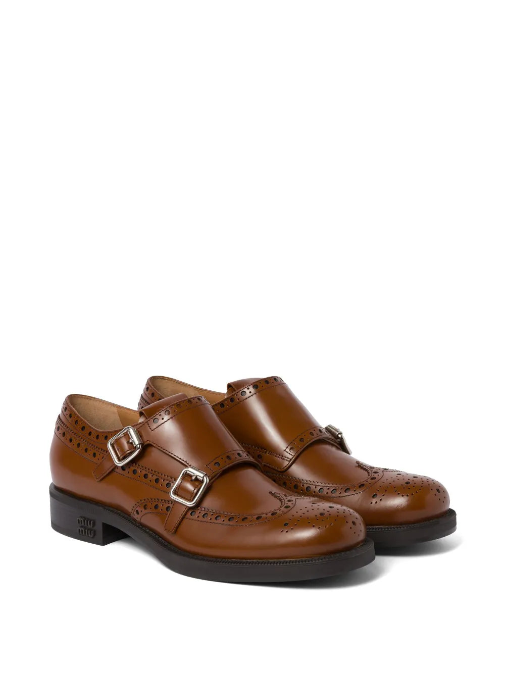 Miu Miu x Church's leather brogue shoes