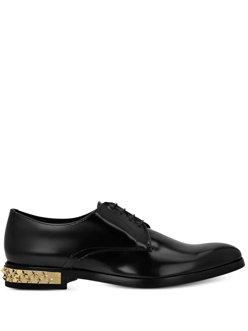 Philipp Plein star stud-embellished leather derby shoes