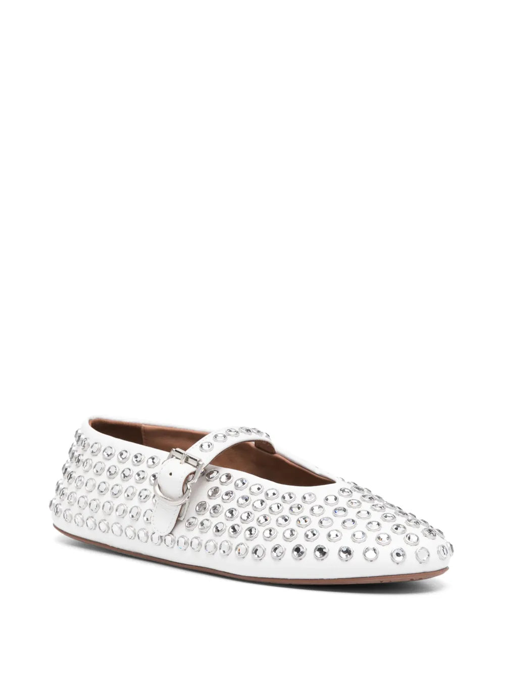 Alaïa crystal-embellished ballerinas
