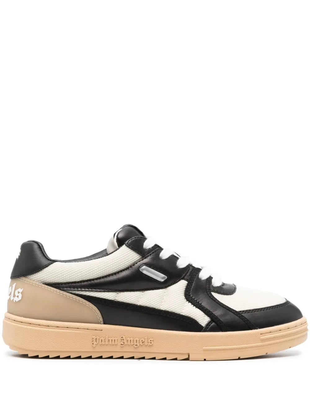 Palm Angels University panelled leather sneakers