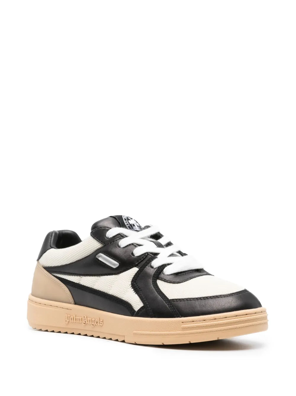 Palm Angels University panelled leather sneakers
