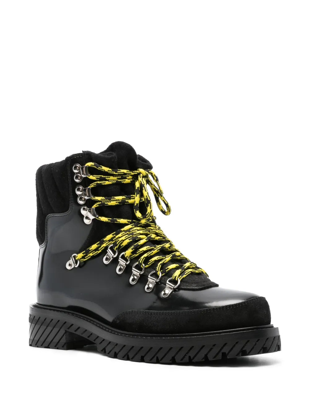 Off-White patent-leather ankle boots