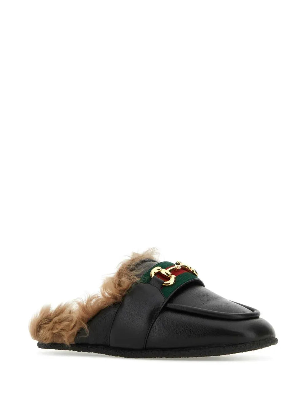 Gucci Horsebit-detail leather slippers