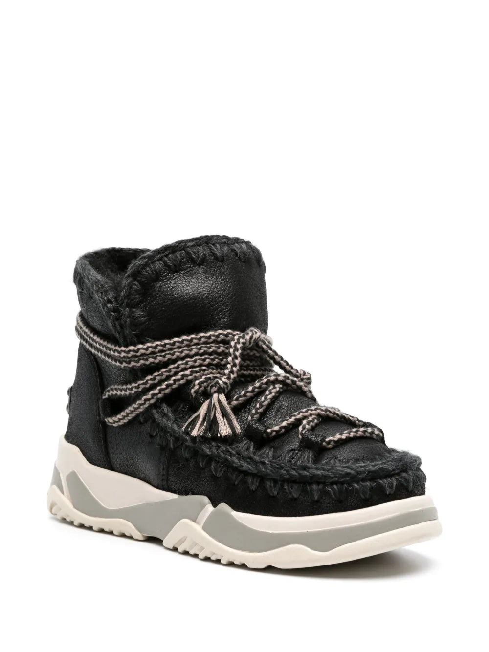 Mou Scoubidou leather ankle boots