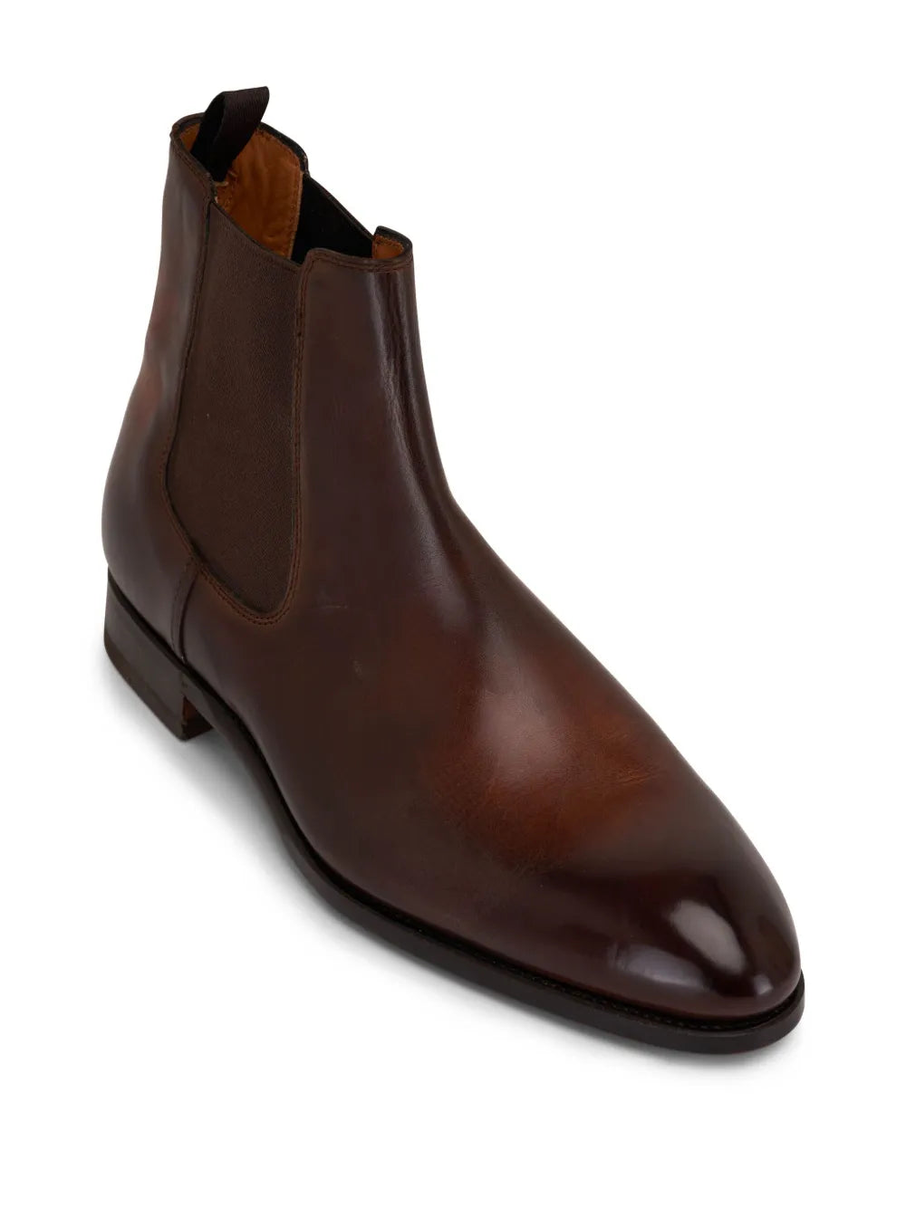 Bontoni Cavaliere almond-toe leather boots