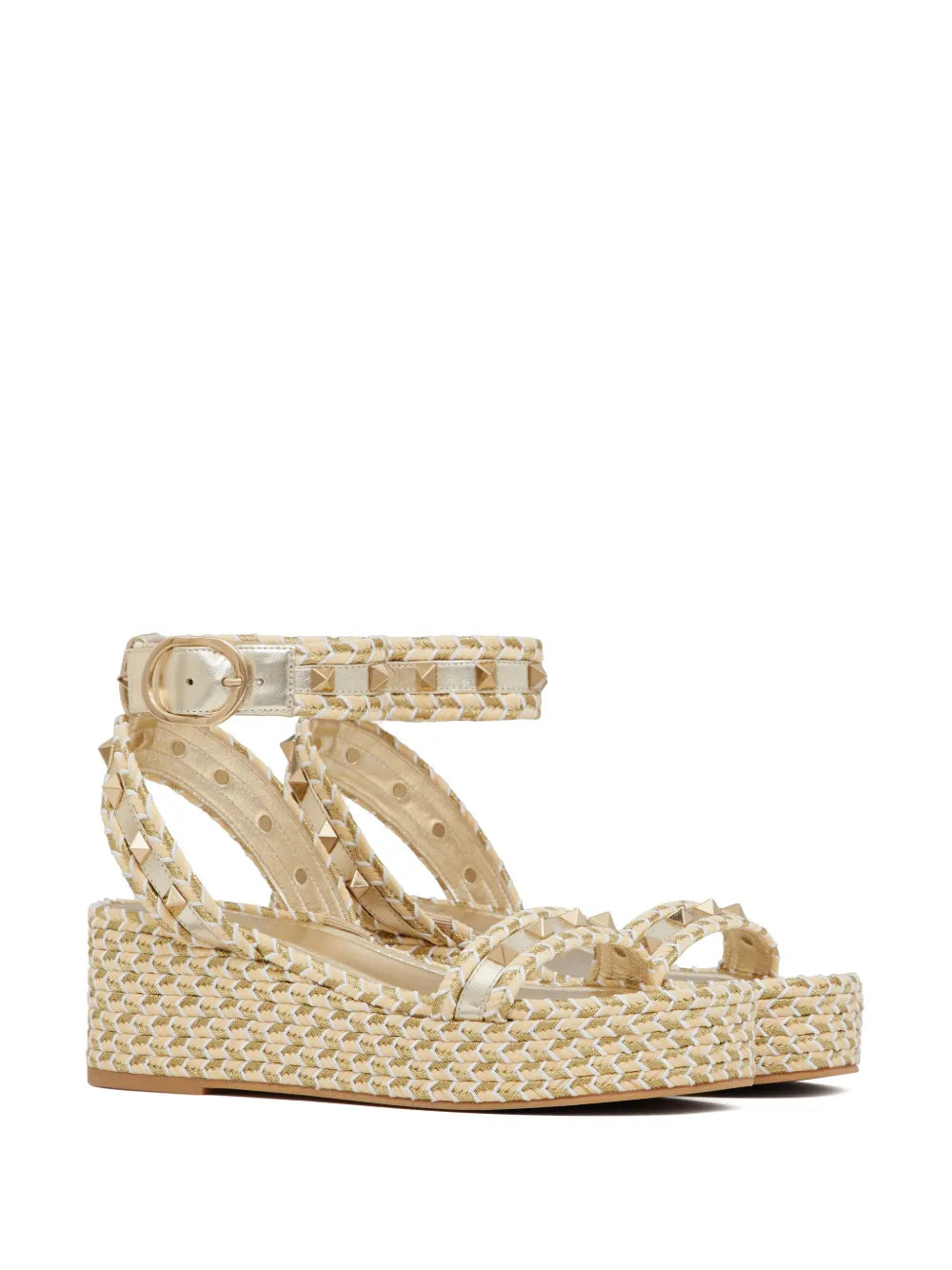 Valentino Garavani Rockstud 45mm woven sandals