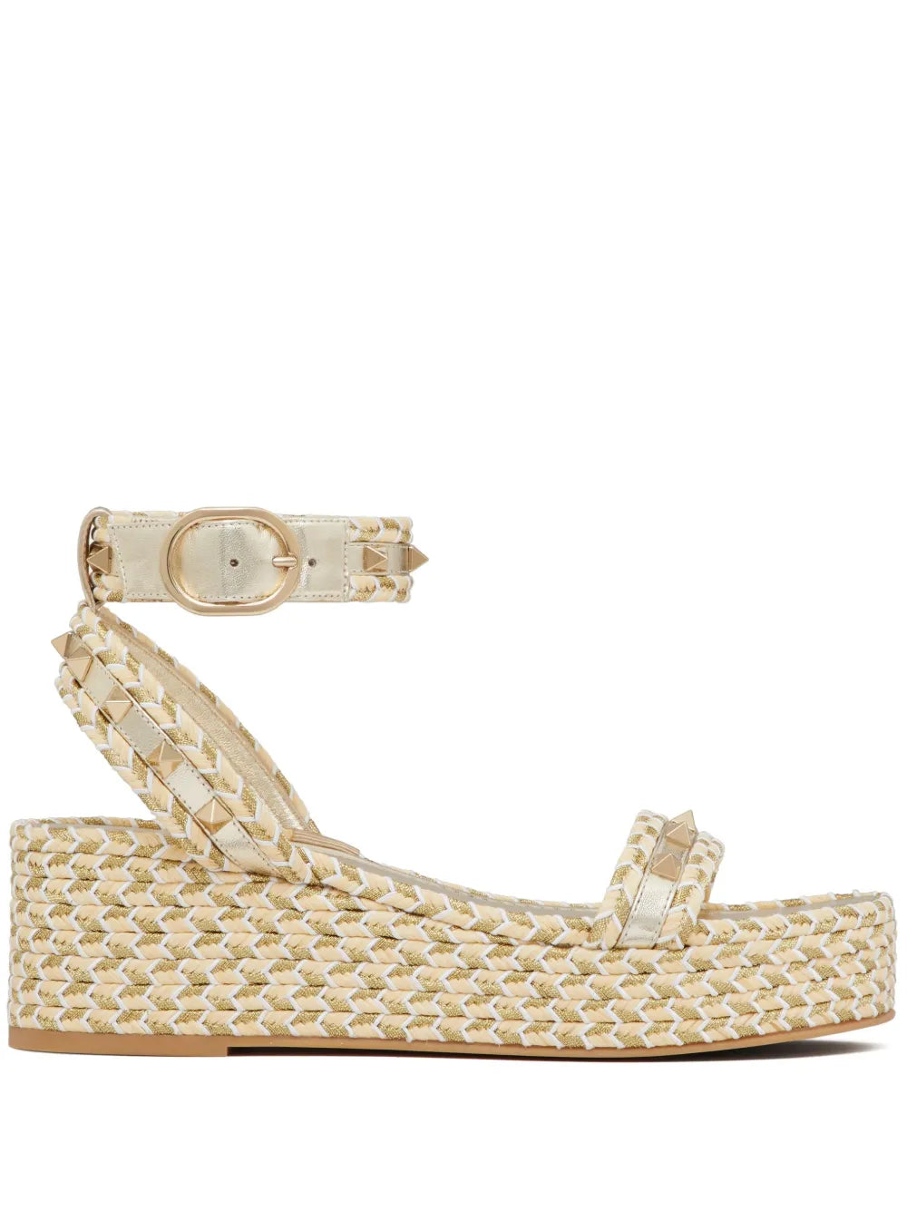 Valentino Garavani Rockstud 45mm woven sandals
