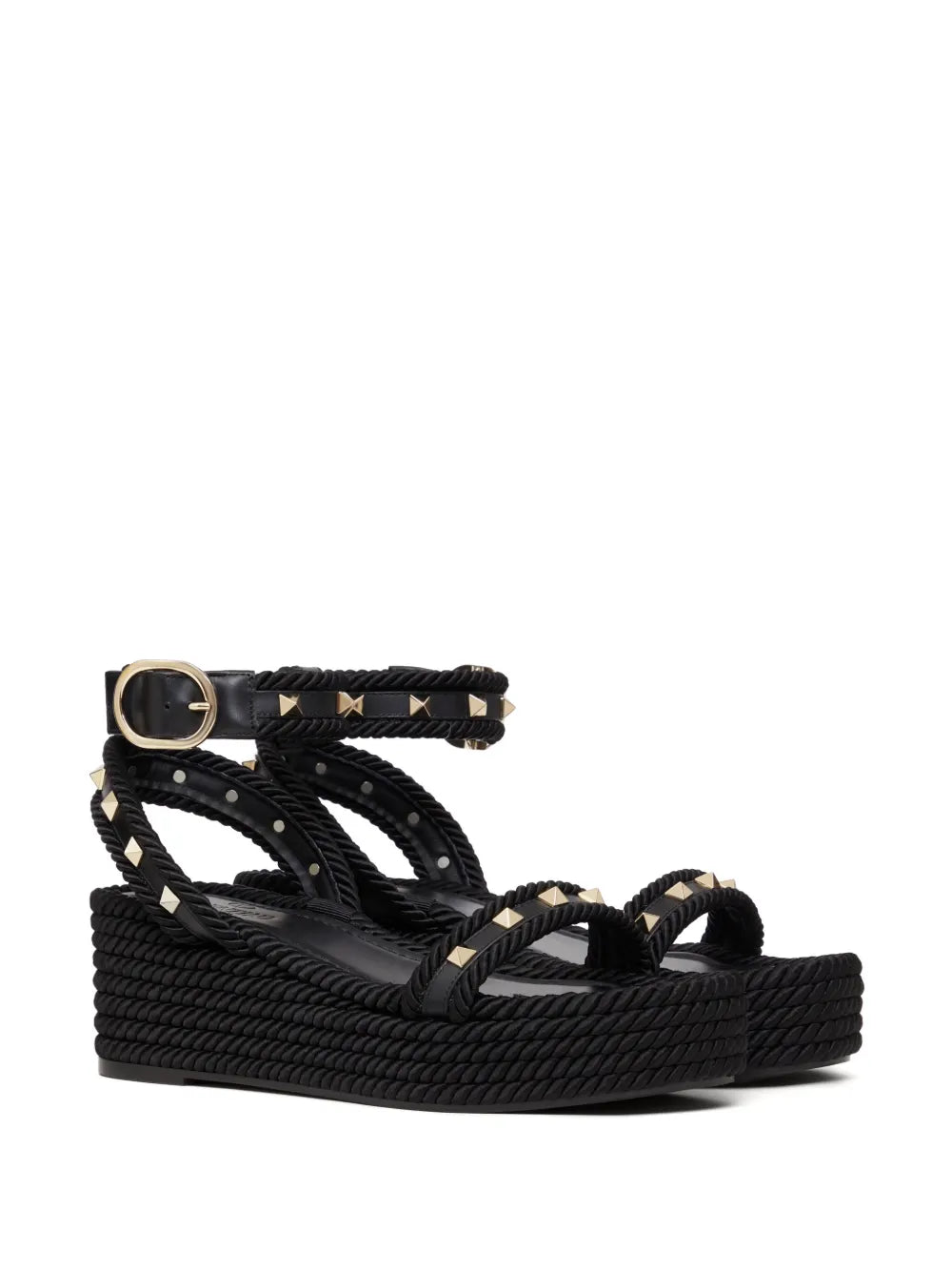 Valentino Garavani 45mm Rockstud flatform sandals