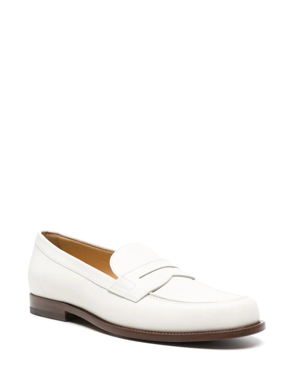 Scarosso penny-slot leather loafers