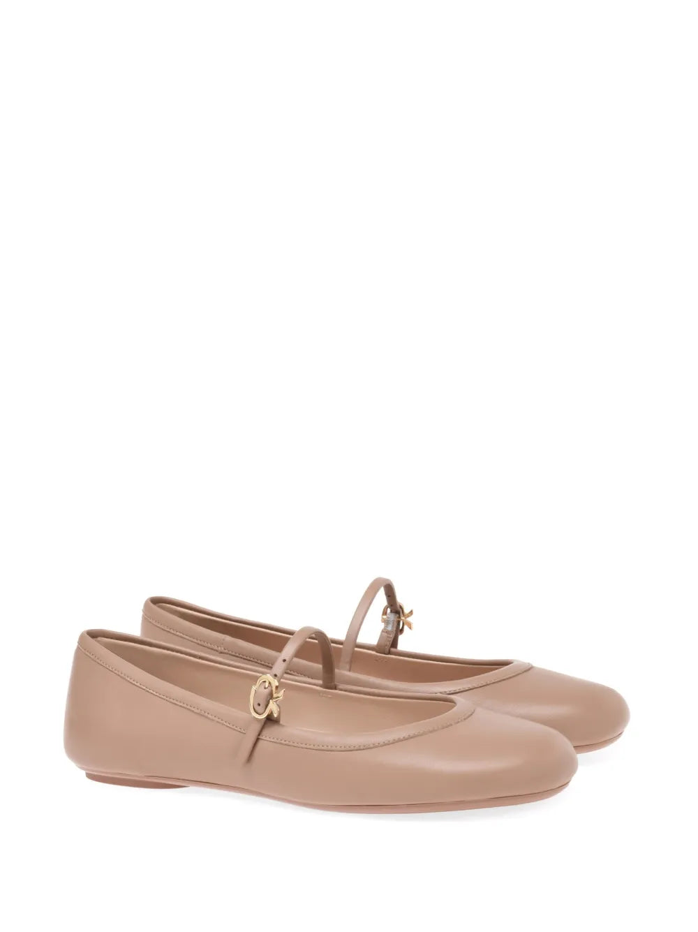 Gianvito Rossi Carla leather ballerina shoes