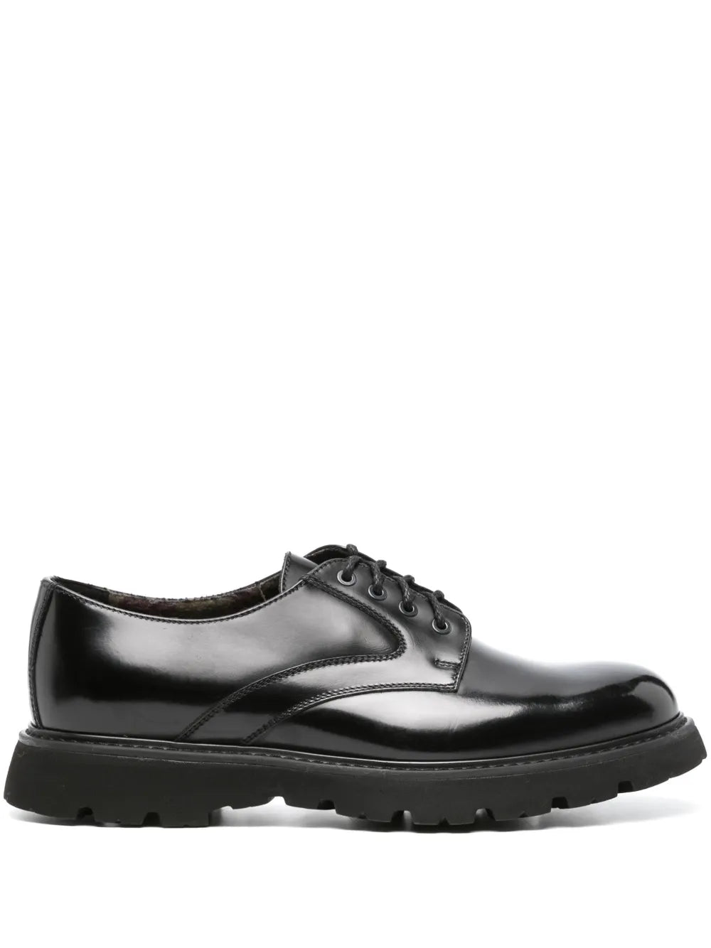 Doucal's patent-finish leather derby shoes