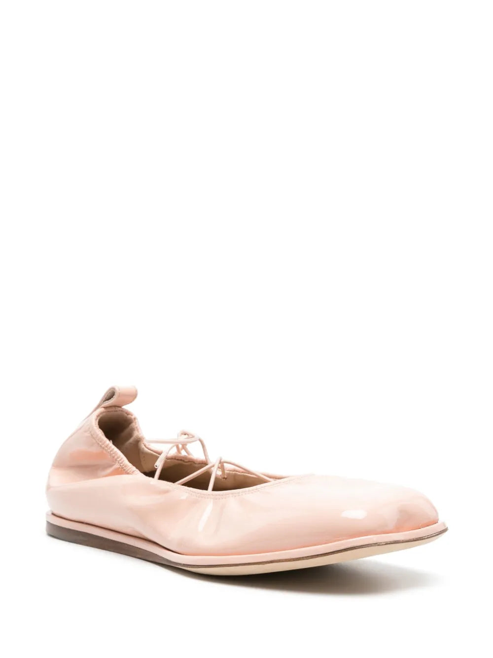 Simone Rocha heart-toe patent leather ballerina shoes