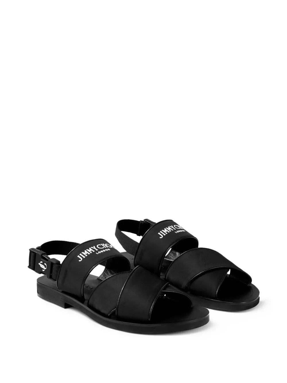 Jimmy Choo Jude logo-print leather sandals