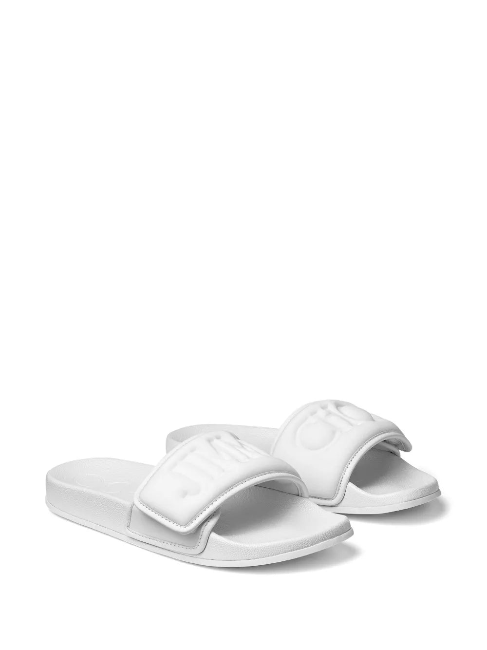 Jimmy Choo Fitz logo-debossed slides