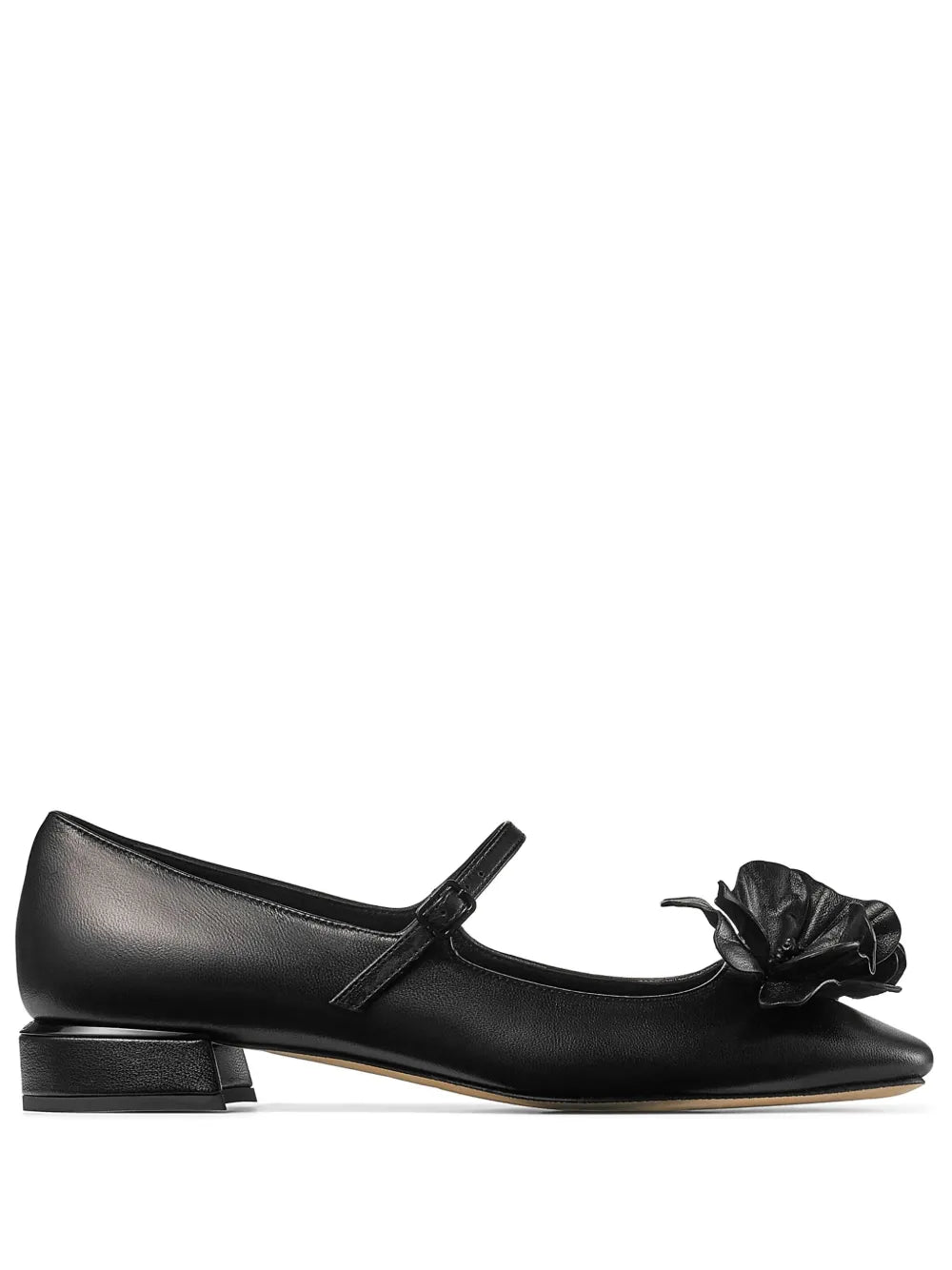 Jimmy Choo Rosa floral-appliqué ballet pumps