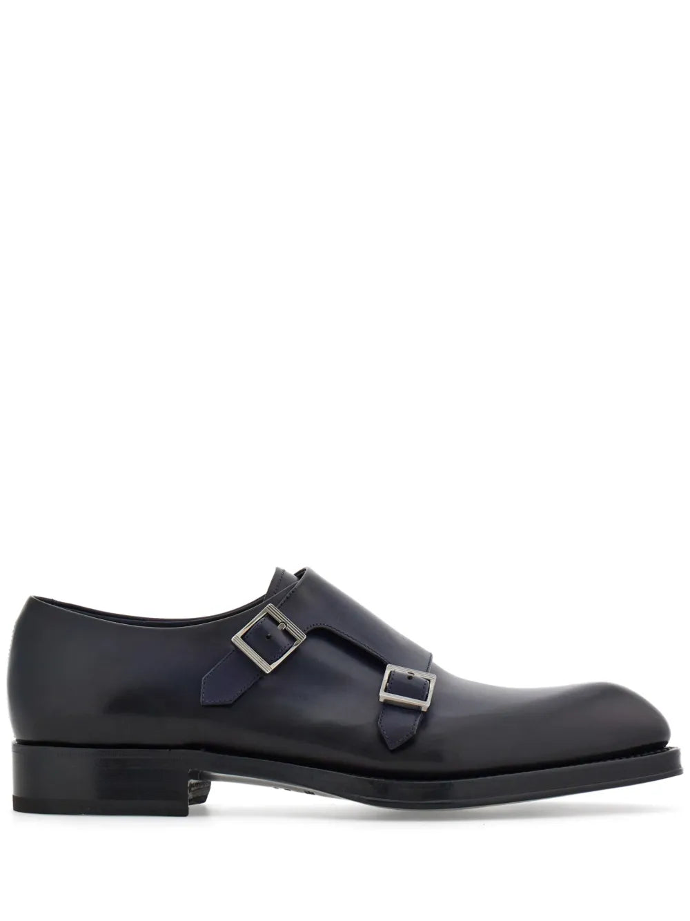 Ferragamo Double-monkstrap leather monk shoes
