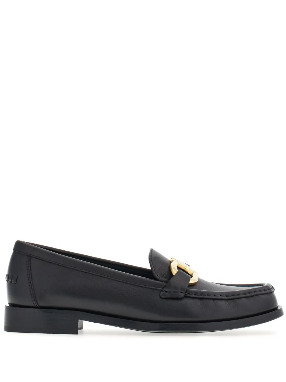 Ferragamo logo-plaque leather loafers
