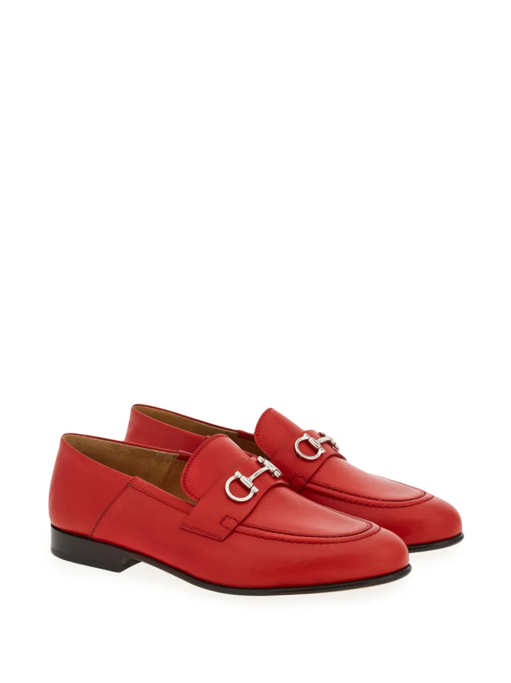 Ferragamo Gancini-buckle leather loafers
