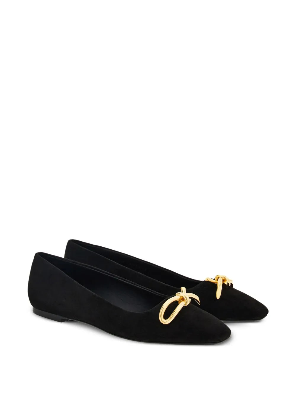Ferragamo bow-detailing leather ballerina shoes