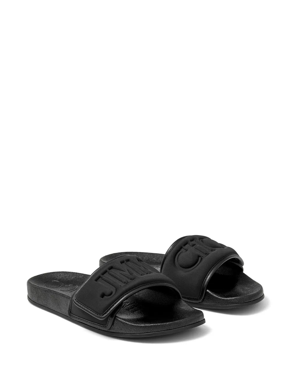 Jimmy Choo Fitz logo-debossed slides