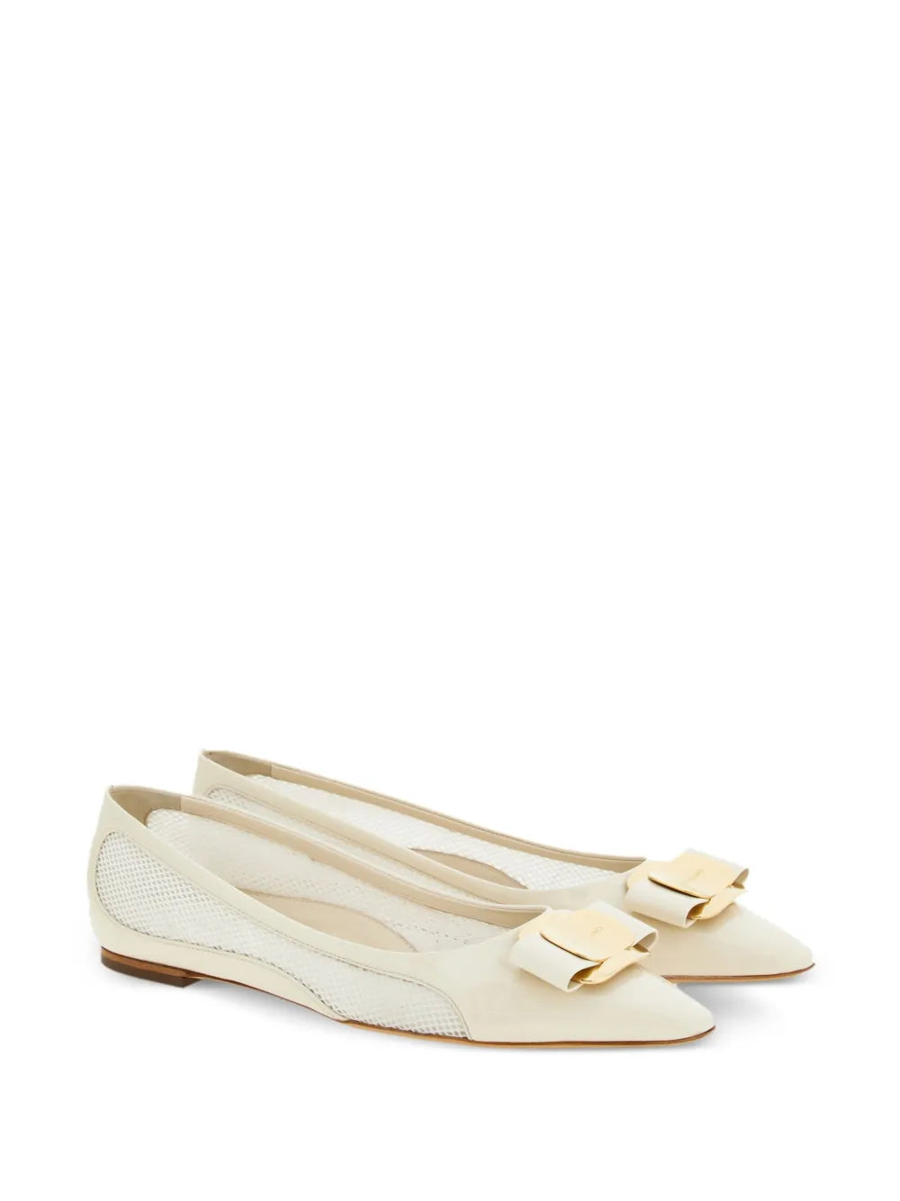 Ferragamo Vara bow leather ballerinas