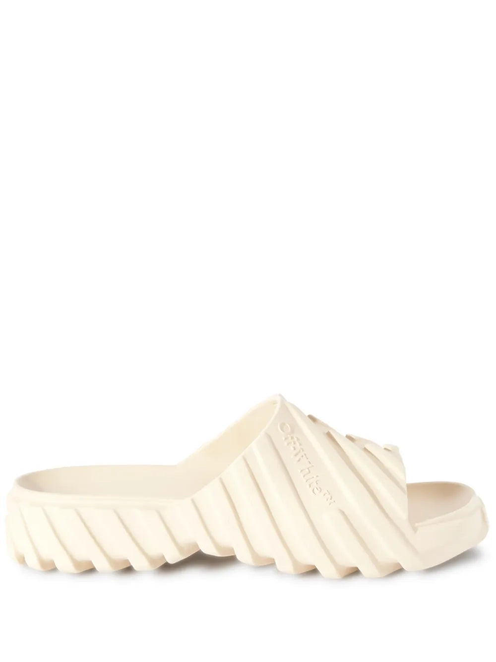 Off-White Exploration embossed slides