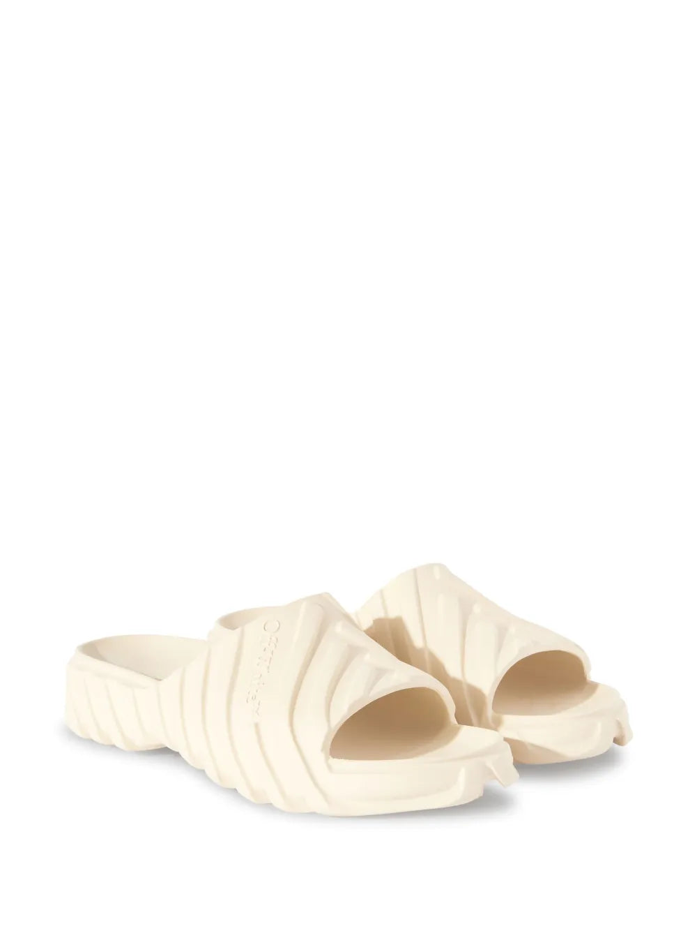 Off-White Exploration embossed slides