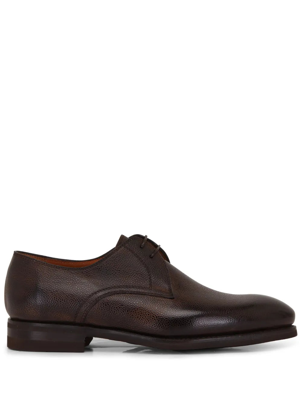 Bontoni almond-toe leather derby shoes