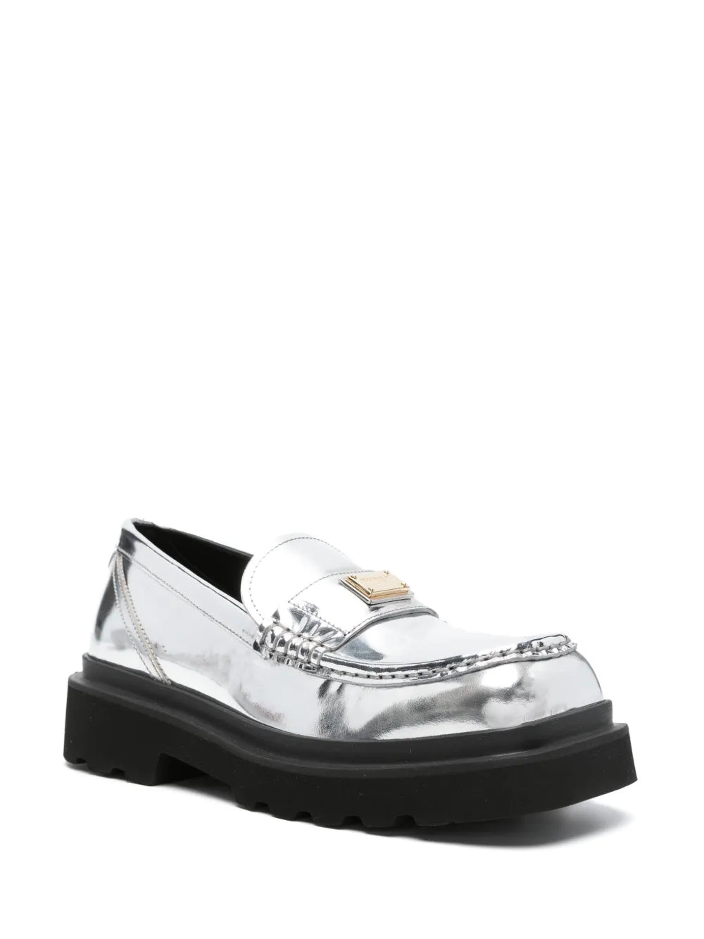 Dolce & Gabbana logo-plaque leather brogues