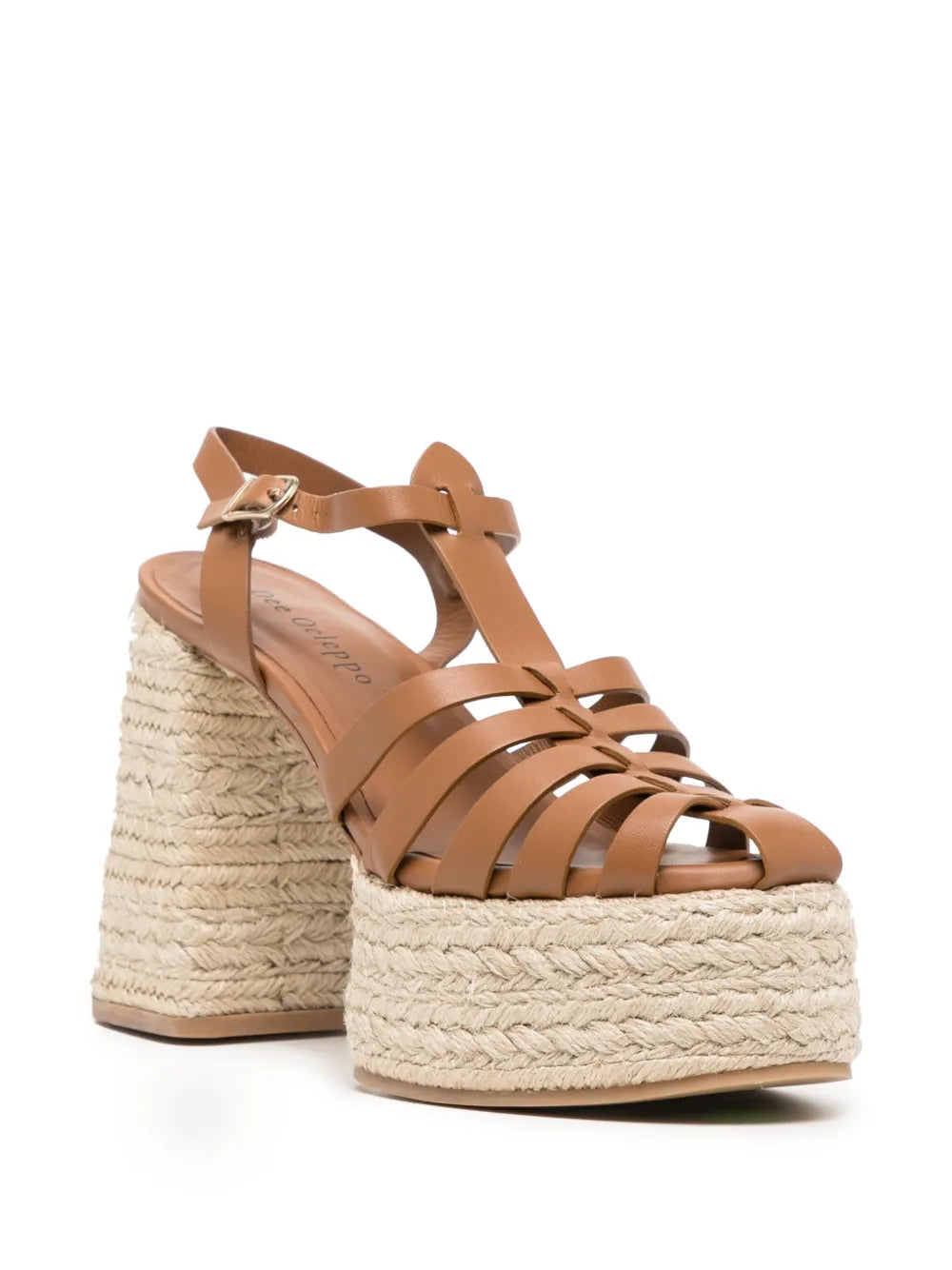 Dee Ocleppo Tulum 120mm leather espadrilles