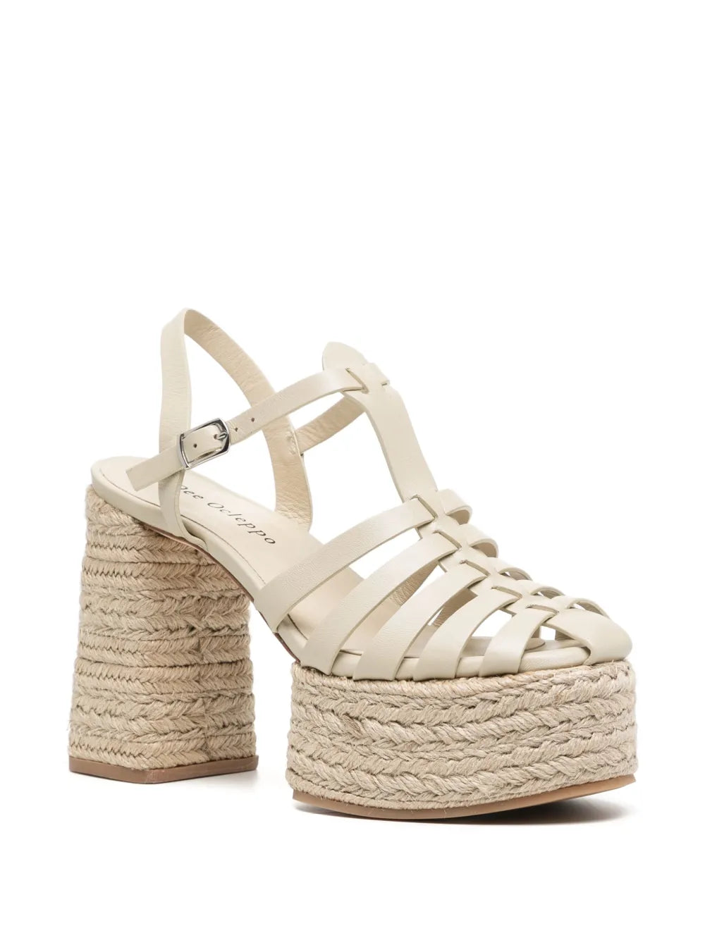 Dee Ocleppo Tulum 115mm leather espadrilles