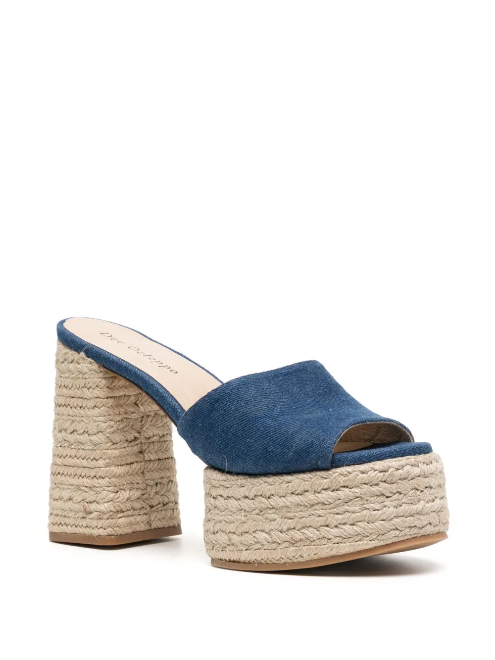 Dee Ocleppo Sunset 120mm platform denim espadrilles