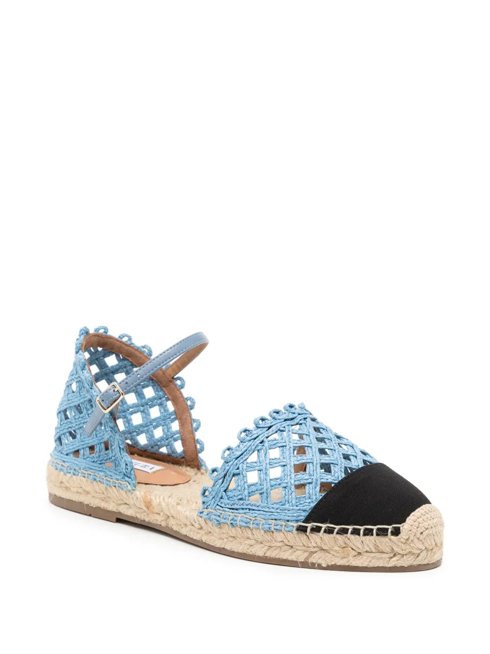 Aquazzura Sunburst crochet-knit espadrilles