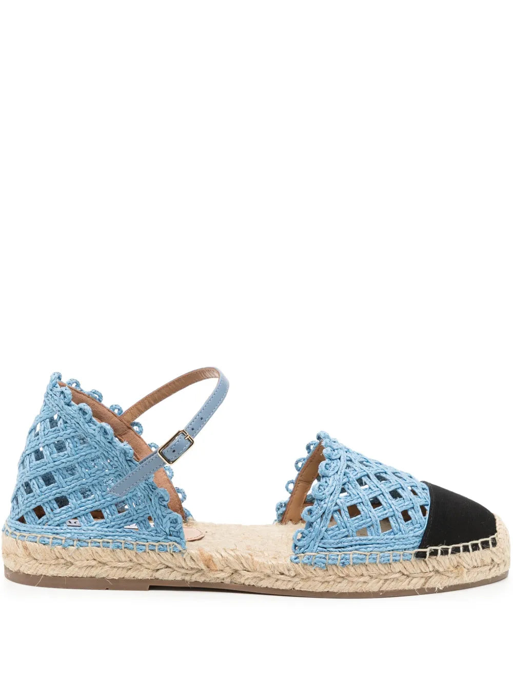 Aquazzura Sunburst crochet-knit espadrilles