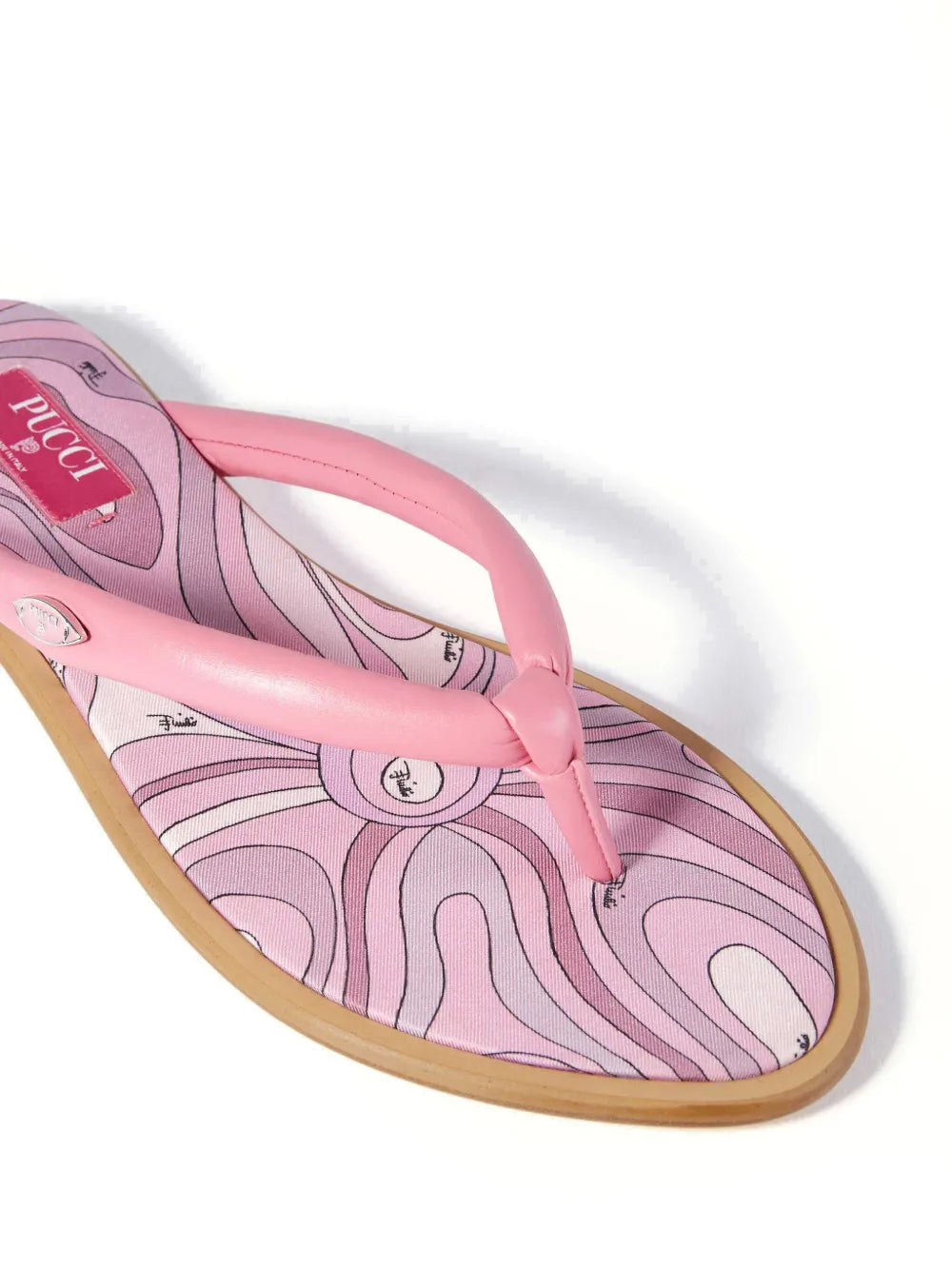 PUCCI abstract print flip flops
