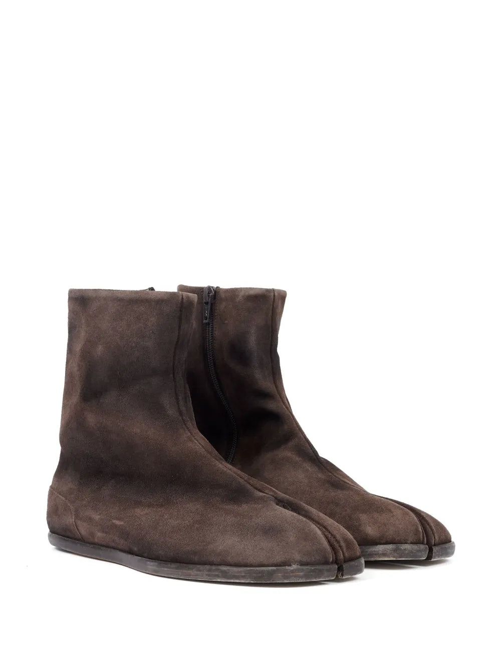 Maison Margiela Tabi flat suede boots