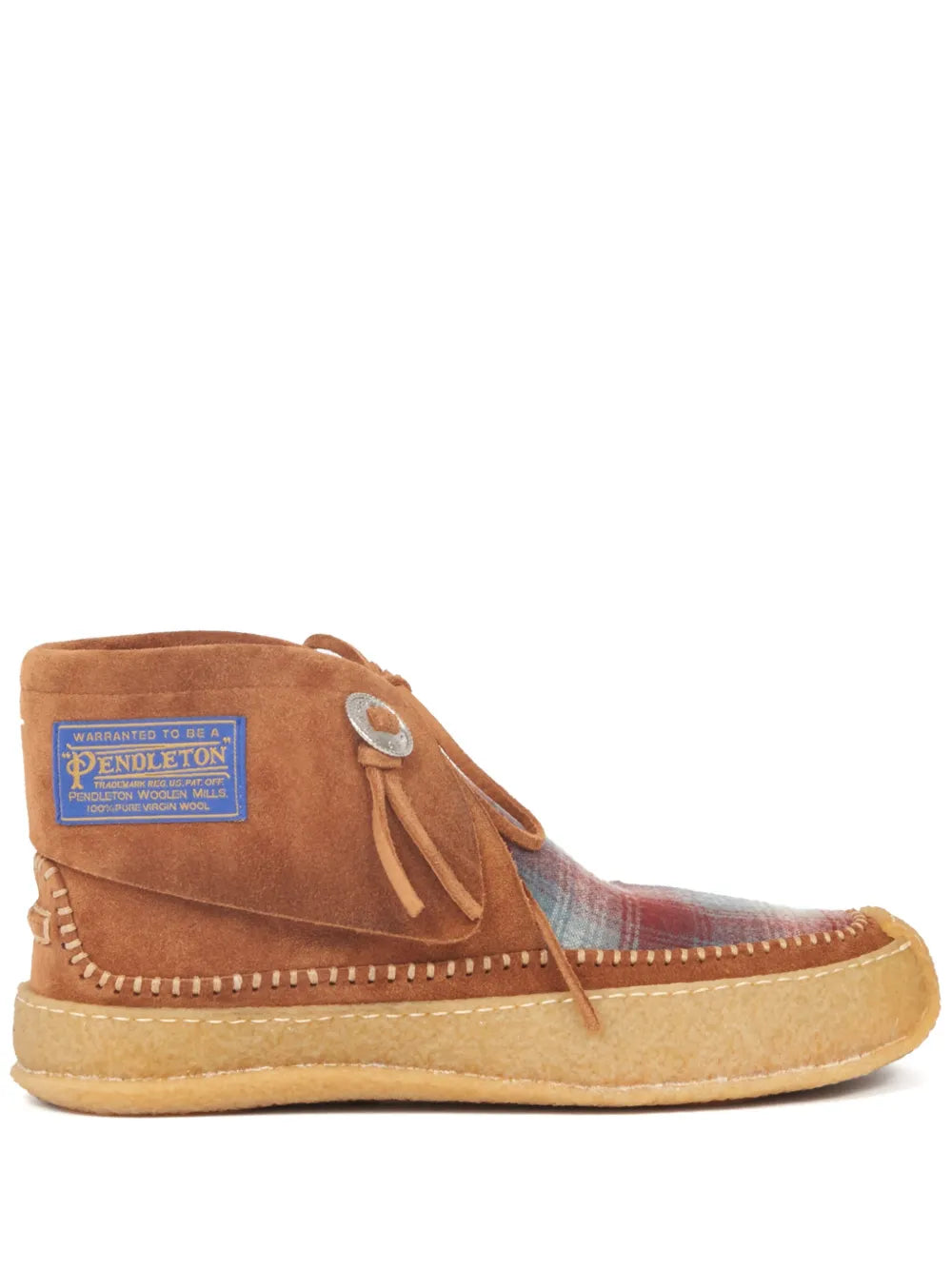 Maison Margiela Pendleton leather boat shoes