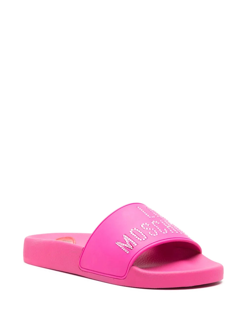 Love Moschino logo-embellished pool slides