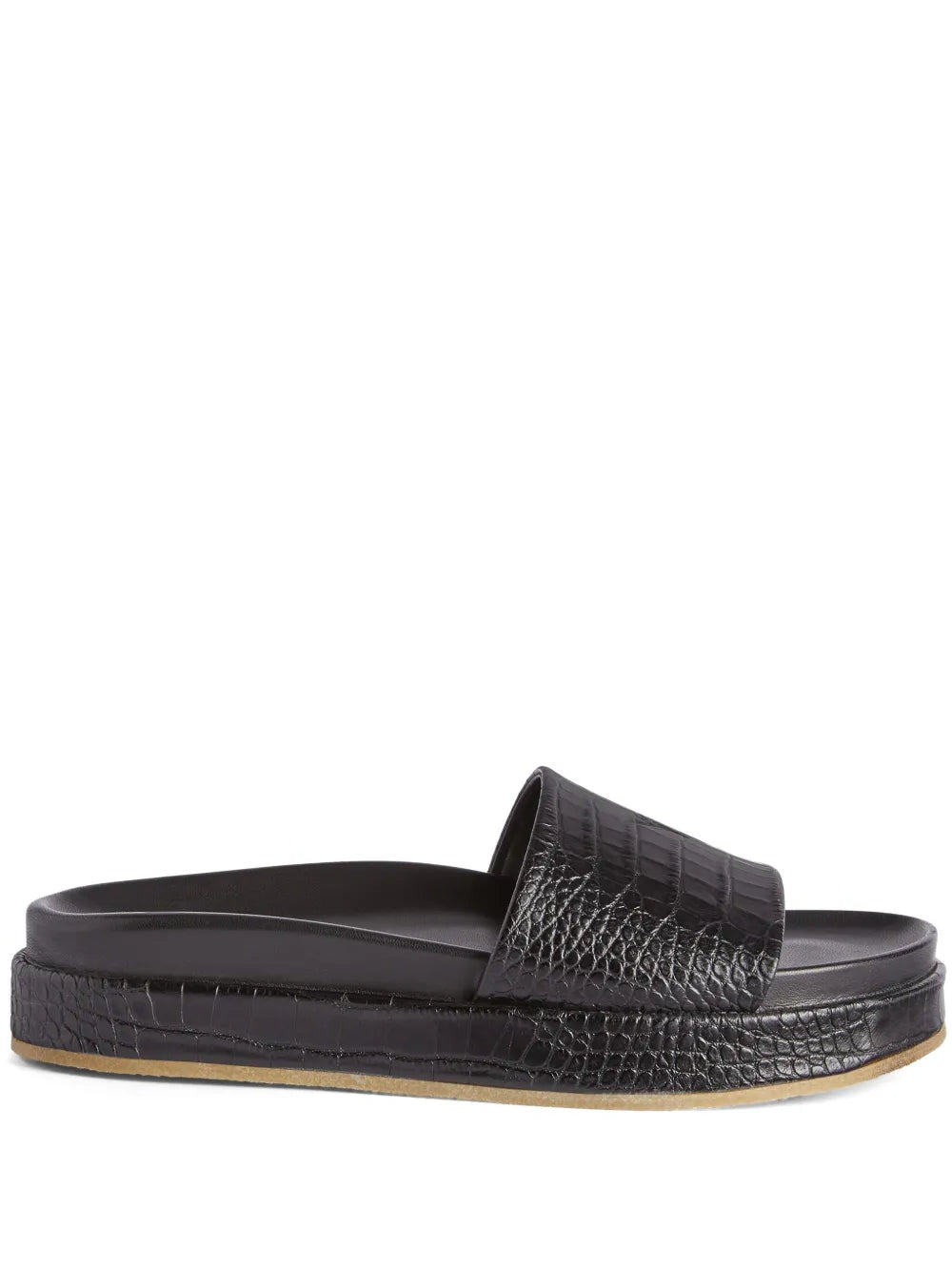 Giuseppe Zanotti GZ-Indi crocodile-embossed slides