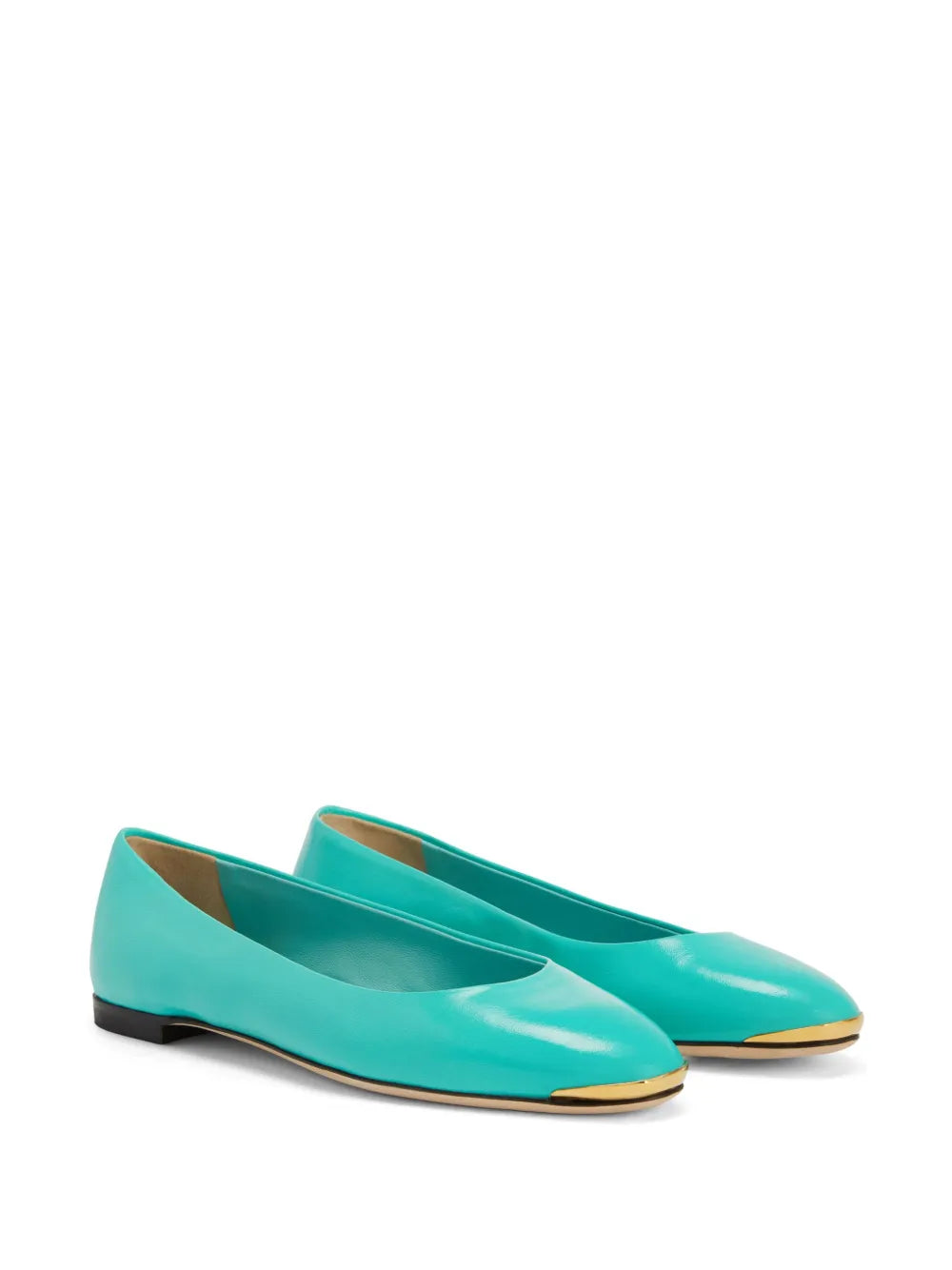 Giuseppe Zanotti Amour leather ballerina shoes