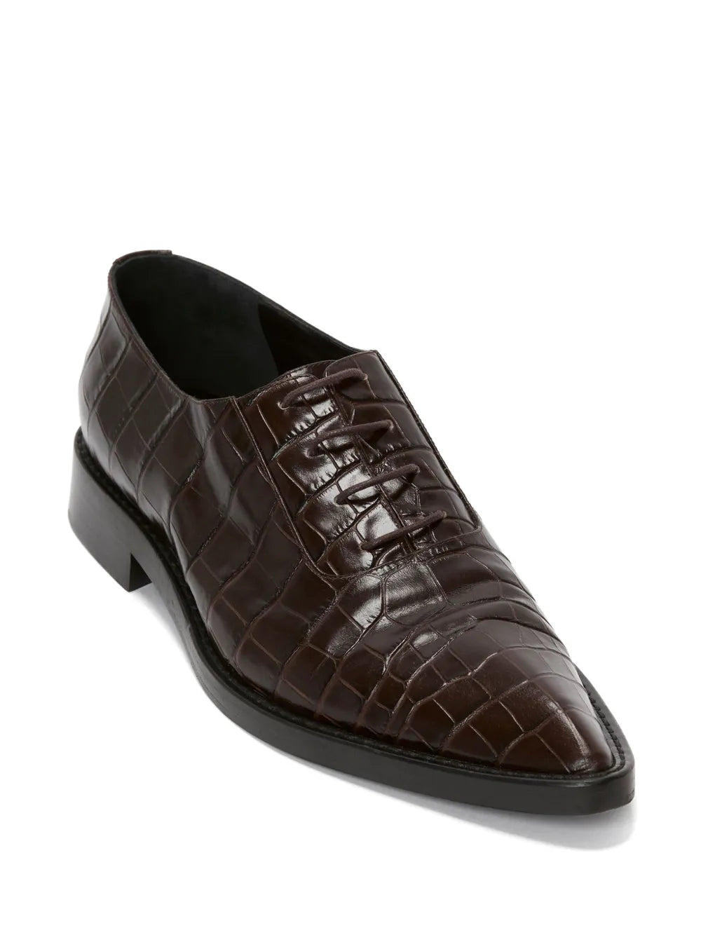 Victoria Beckham crocodile-effect leather brogues