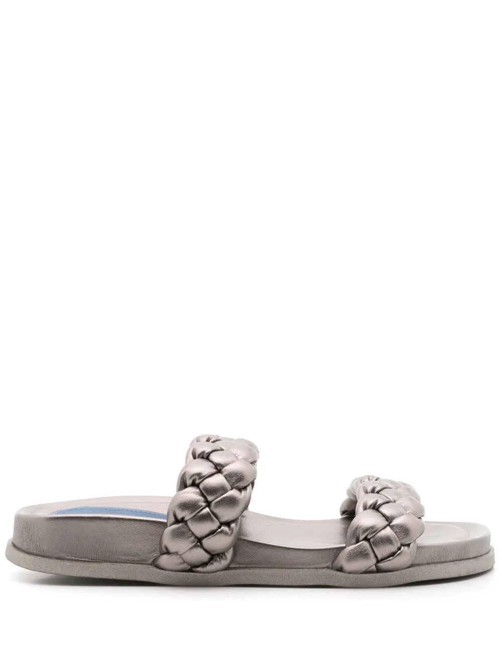 Blue Bird Shoes braided suede slides