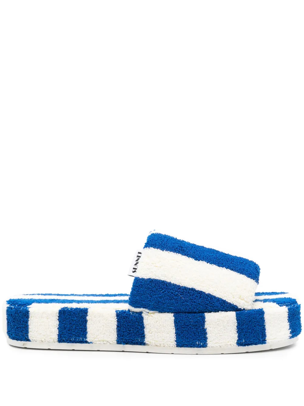 Sunnei striped cotton slippers
