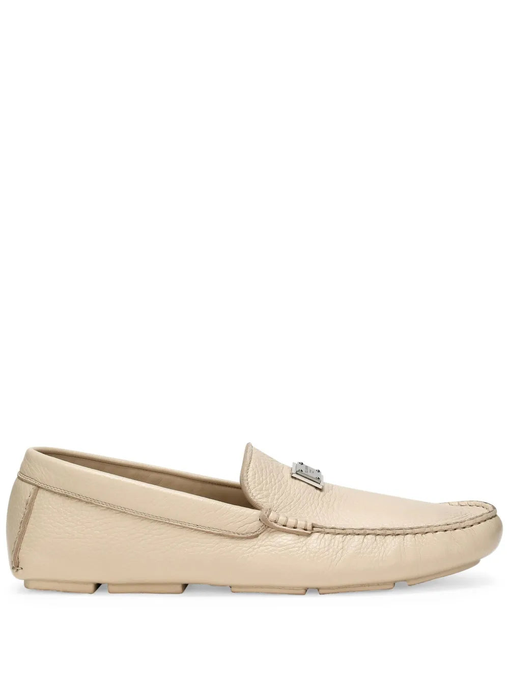 Dolce & Gabbana logo-plaque leather loafers