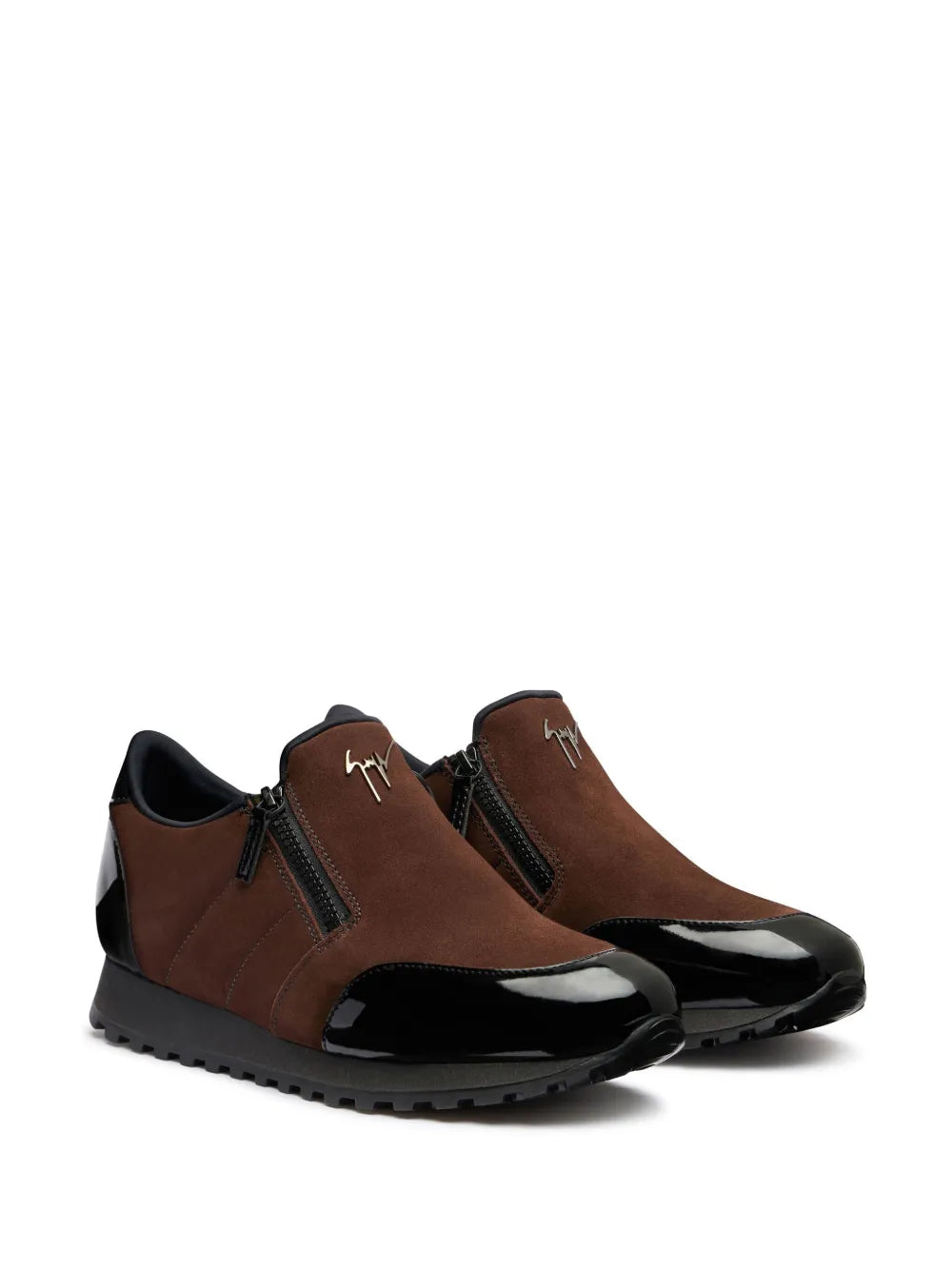 Giuseppe Zanotti Idle Run suede zip-up loafers