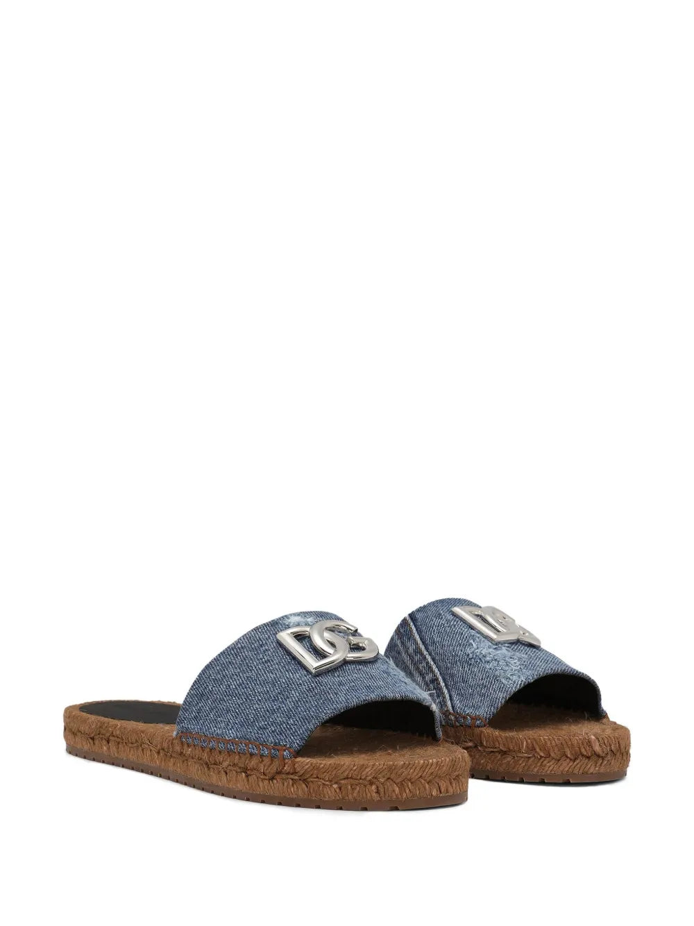Dolce & Gabbana logo-plaque denim espadrilles